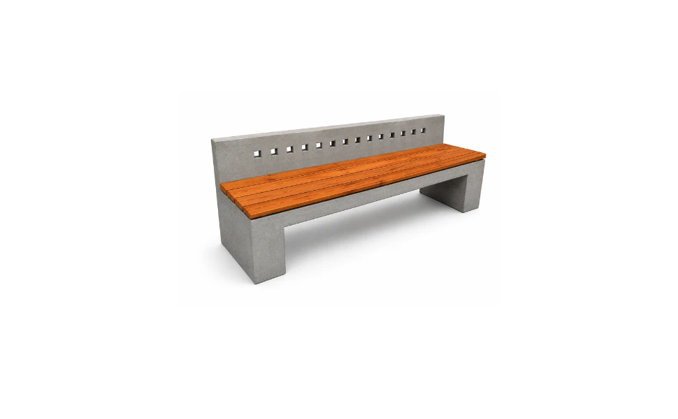 Escaño Hormigon Madera Coquimbo 180