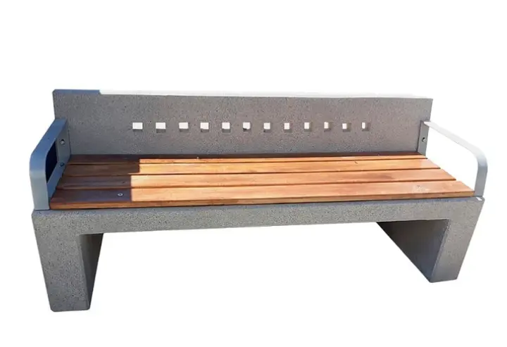Escaño Coquimbo Hormigón y Madera Inclusivo