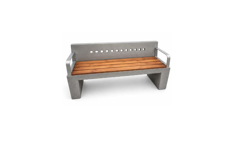 Escaño Hormigón Madera Coquimbo 180 Brazos