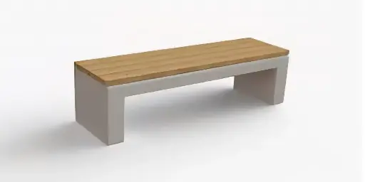 Banca Hormigon y Madera Modelo 01