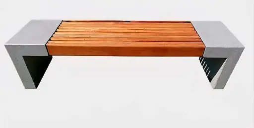 Banca Hormigon y Madera Modelo 02